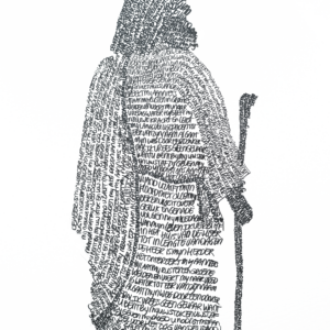 Psalm 23 - 'De Goede Herder' poster A3